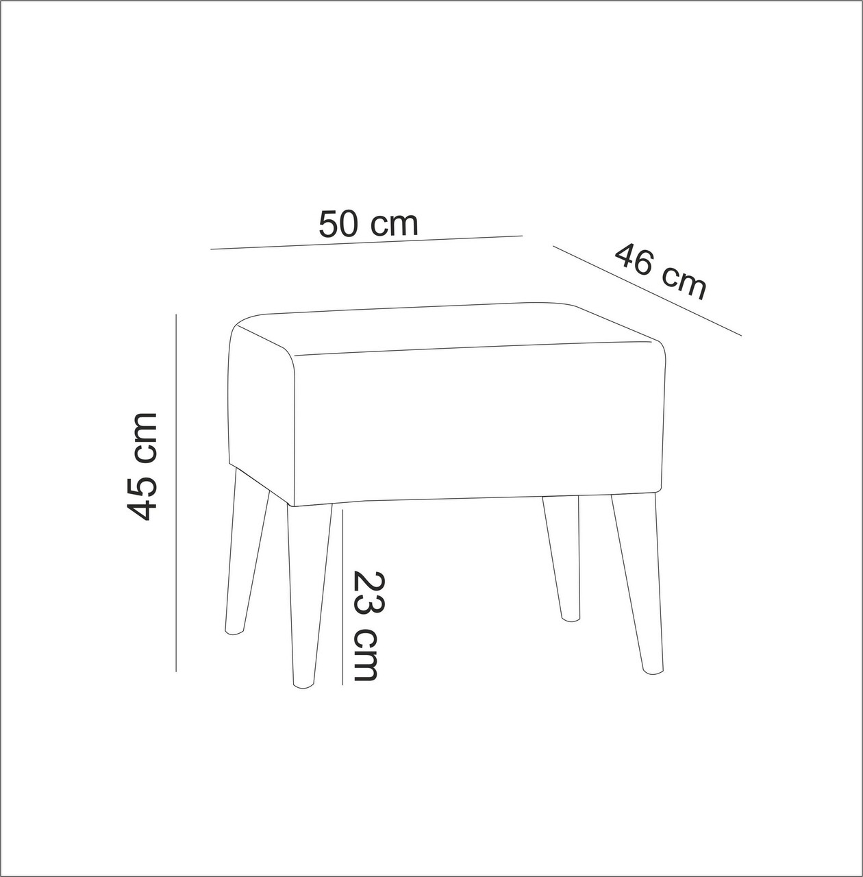 Bancheta, Unique Design, 867UNQ1008, Lemn de carpen, Gri inchis - 2 | YEO