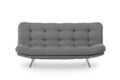 Canapea extensibila Misa Sofabed, Futon, 3 locuri, 198x128 cm, metal, gri