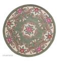 Covor Aubusson Green, Flair Rugs, D120 cm, lana, verde