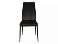 Scaun Atom Velvet, Signal, 44x39x93 cm, catifea/otel, negru