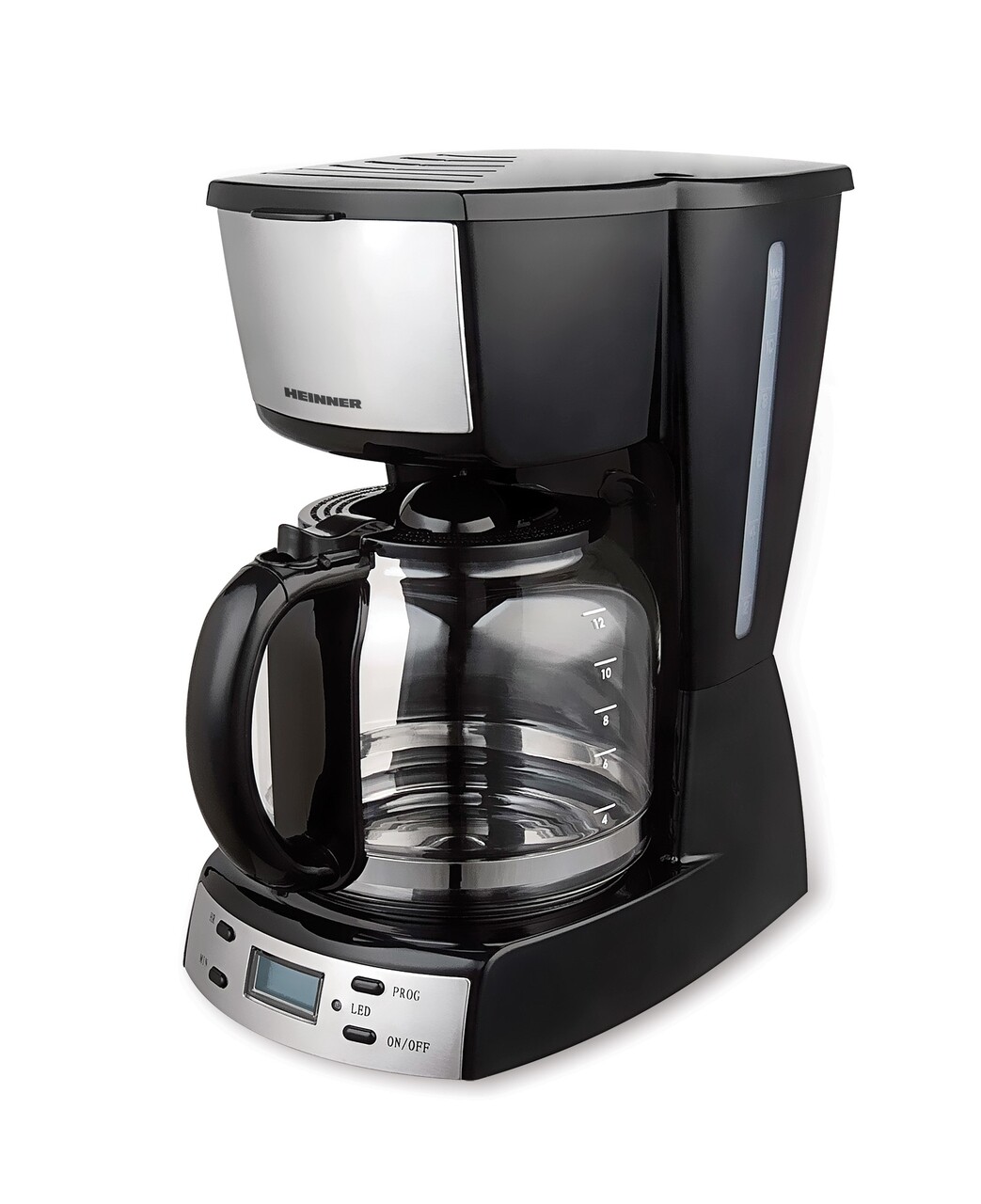 Cafetiera digitala, Heinner, 900 W, 1.8 L, negru