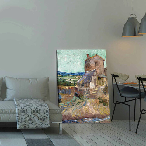 Tablou decorativ, 70100VANGOGH033, Canvas, Lemn, Multicolor