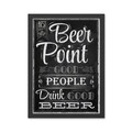 Tablou decorativ, Beer Point (55 x 75), MDF , Polistiren, Alb/Negru