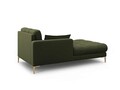 Sezlong living stanga 1 loc, Mamaia, Micadoni Home, GL, 185x102x75 cm, tesatura tip twill, verde