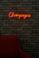 Decoratiune luminoasa LED, Champagne, Benzi flexibile de neon, DC 12 V, Rosu