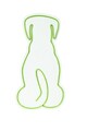 Decoratiune luminoasa LED, Doggy,  Benzi flexibile de neon, DC 12 V, Verde