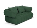 Canapea 2 locuri, Reese-192, Micadoni Home, 200x100x84 cm, catifea structurata, verde