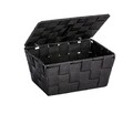 Cos depozitare cu capac, Wenko, Adria, 19 x 10 x 14 cm, polipropilena, negru