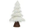 Decoratiune de Craciun Tree, Decoris, 12x25x42 cm, alb