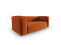 Canapea 2 locuri, Mackay, Cosmopolitan Design, 150x94x73 cm, catifea, teracota