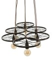 Lustra  Industrial Circle, Mauro Ferretti, 6 x E27, 20W, 110x60x6 cm, fier