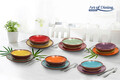 Serviciu de masa, 18 piese Aquarelle, Art of Dining by Heinner, ceramica, multicolor