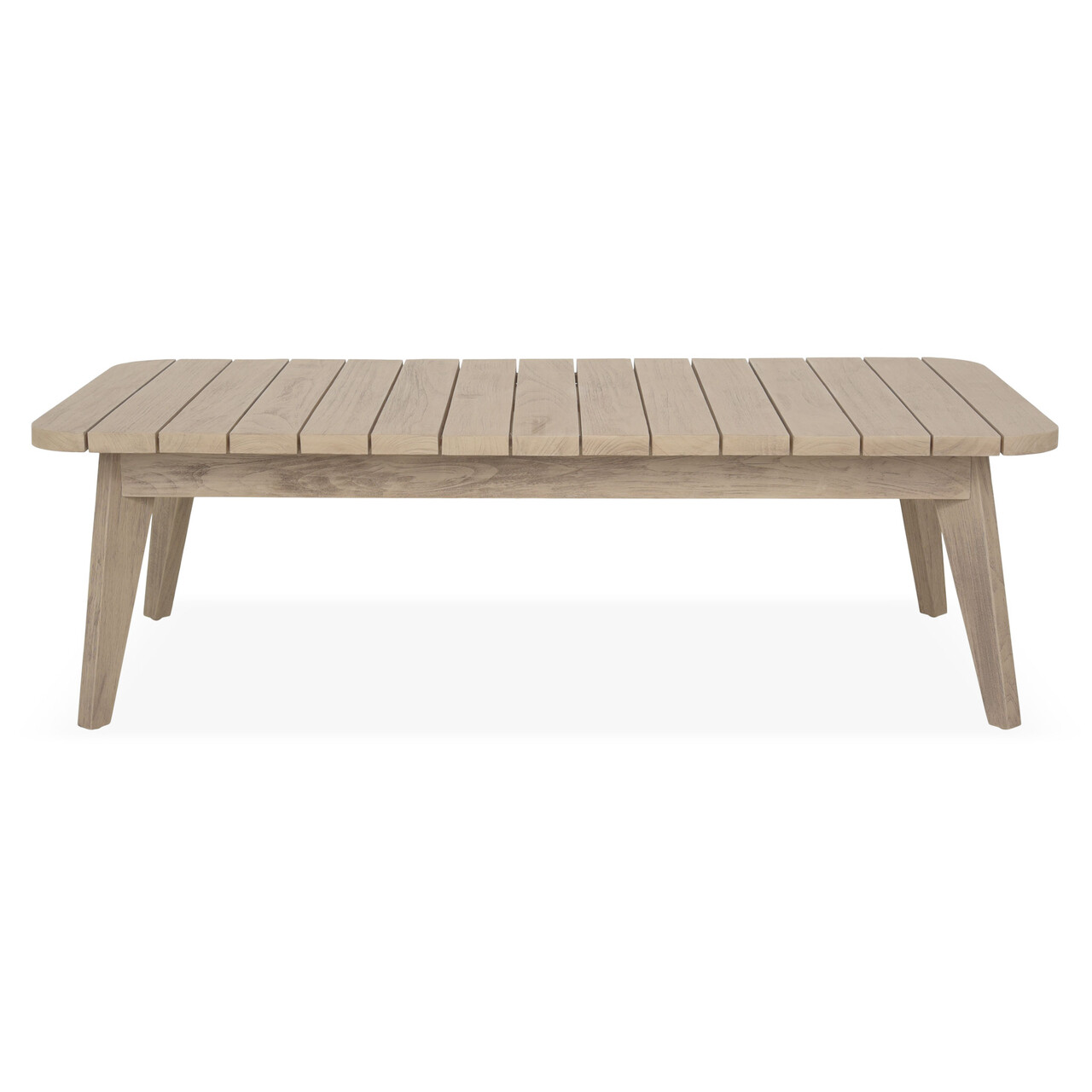 Masuta cafea pentru gradina/terasa Eastportt, 125x65x38 cm, lemn teak, maro