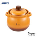 Oala cu capac 4.5 L, ORIGINI by Chef Nicolai Tand, Cooking by Heinner, ceramica, portocaliu degrade