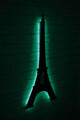 Decoratiune luminoasa LED, Eiffel Tower, MDF, 60 LED-uri, Verde