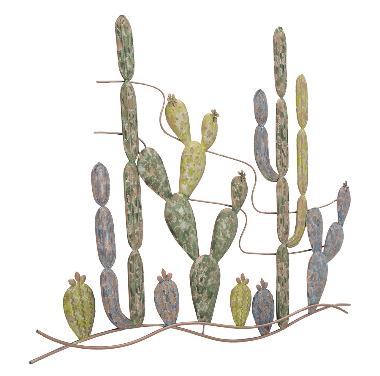 Decoratiune de perete Cactus -B, Mauro Ferretti, 90x64 cm, fier, multicolor - 1 | YEO