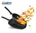 Set de gatit 2 piese, Cooking by Heinner, Bon Chef, aluminiu forjat, negru