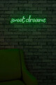 Decoratiune luminoasa LED, Sweet Dreams, Benzi flexibile de neon, DC 12 V, Verde