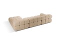 Coltar modular dreapta 4 locuri, Bellis-213, Micadoni Home, 282x155x70 cm, tesatura boucle, bej sand