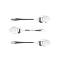 Set 3 lingurite pentru ceai Stilo, Homla, 15 cm, inox tip 430, argintiu