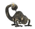 Lampa de masa, Lizard, Mauro Ferretti, 1 x E14, 25W, 37.5 x 16.5 x 22 cm, polirasina, negru/auriu