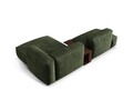 Coltar modular dreapta 2 locuri, Martina-120, Micadoni Home, 285x176x75 cm, catifea, verde