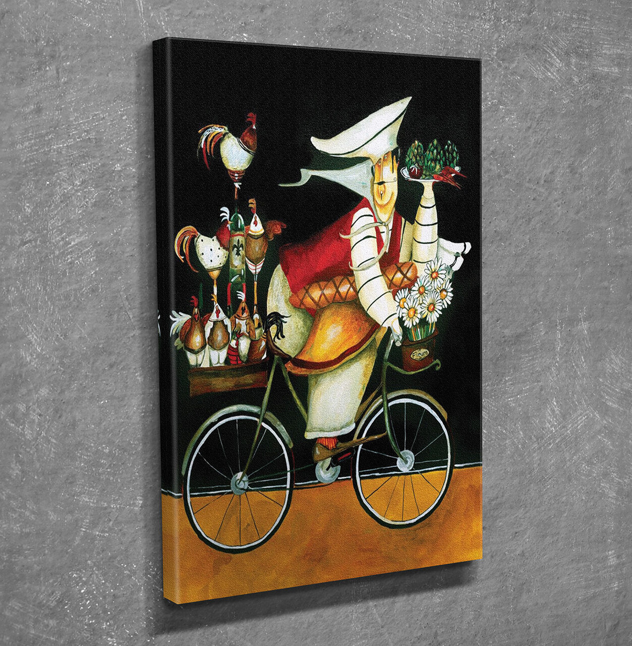 Tablou decorativ, DC131, Canvas, 30 x 40 cm, Multicolor