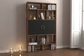 Biblioteca RF.004.004.136, Gauge Concept, 93x22x150 cm, PAL, aluna/negru