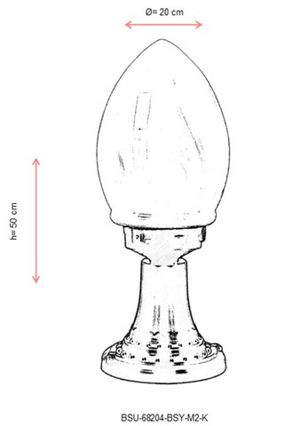 Lampa de exterior, Avonni, 685AVN1341, Plastic ABS, Negru