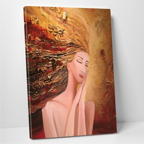 Tablou decorativ Lady-EFS512, Modacanvas, 50x70 cm, canvas, multicolor