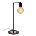 Lampa de masa, Alby, 525NOR2169, Metal, Negru/Cupru