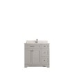 Set mobilier de baie (2 piese), Jussara, Yellowstone 36, Gri