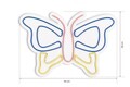 Decoratiune luminoasa LED, Butterfly, Benzi flexibile de neon, DC 12 V, Multicolor