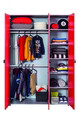 Dulap pentru haine, Çilek, Race Cup 3 Doors Wardrobe, 135x198x54 cm, Multicolor