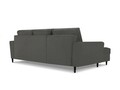 Coltar extensibil stanga 4 locuri, Moghan, Micadoni Home, BL, 241x145x88 cm, velur, gri