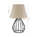 Lampa de masa, Insignio, 780SGN1906, PVC, Bej/Negru