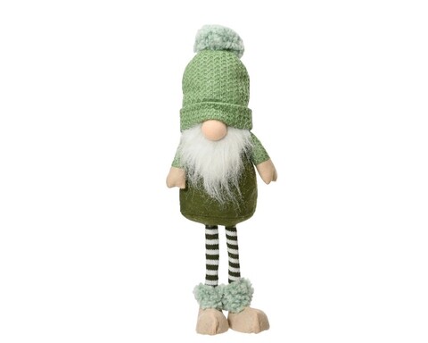 Decoratiune luminoasa Gnome, Lumineo, 8x18x42 cm, poliester, verde