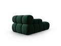 Sezlong living stanga 1 loc, Bellis, Micadoni Home, BL, 157x97x62 cm, catifea, verde bottle