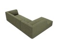 Coltar stanga 4 locuri, Ruby, Micadoni Home, BL, 273x180x69 cm, velur, verde