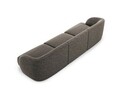 Canapea 3 locuri, Miley, Micadoni Home, BL, 259x85x74 cm, poliester chenille, gri