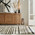 Covor Sabri Berber Rug Monochrome, Flair Rugs, 120x170 cm, poliester, alb/negru