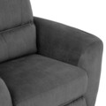 Fotoliu cu recliner manual, Adele, L.94 l.90 H.99, stofa, gri