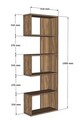 Corp biblioteca, Asse Home, Nebu, 52x150 cm, Alb