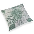 Perna decorativa Exotic Leaves, Versa, 45 x 45 cm, poliester, menta