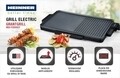 Grill electric 2 in 1, Heinner, 2000 W, 49x27 cm, negru