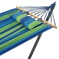 Hamac gradina/terasa, Hammock, 200 x 100 cm, albastru/verde