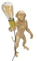 Lampa de masa Monkey, Mauro Ferretti, Ø26 x 55 cm, 1 x E27, 40W, polirasina, auriu