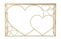 Consola Heart, Mauro Ferretti, 120x43x80 cm, fier, auriu