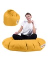 Fotoliu puf, Bean Bag, Ferndale, 100 cm, poliester impermeabil, galben