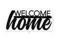 Decoratiune luminoasa LED, Welcome Home, MDF, 60 LED-uri, Verde